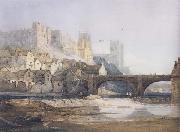 Samuel Prout Part of Durham Bridge (mk47) oil painting on canvas